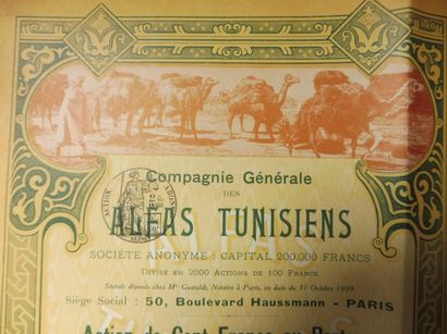 null COMPAGNIE GENERALE DES ALFAS TUNISIENS (Industrie du papier) action N° 937 sur...