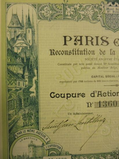 null PARIS EN 1400 : RECONSTITUTION DE LA COUR DES MIRACLES action N° 1360 sur 1700...
