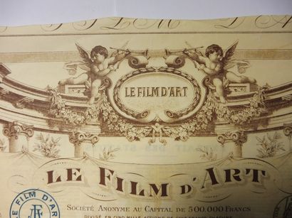 null LE FILM D’ART action N° 2247 sur 5000 datée de 1903 décor de colonnade en demi-cercle...