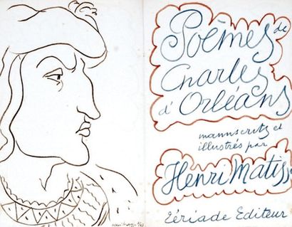 ORLEANS (Charles d'). Poèmes, manuscrits et illustrés par Henri MATISSE. Paris, Tériade,...