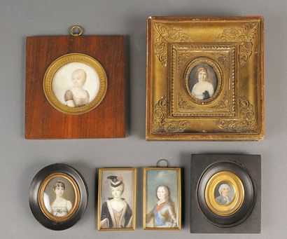 Ecole FRANÇAISE du XVIIIe siècle Portrait présumé du marquis d'Argenson Miniature...