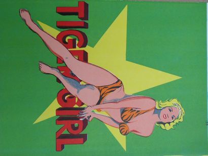 RAMOS MEL Tiger girl, 1967 Lithographie non signée. Tirage à 100 exemplaires. Référencée...