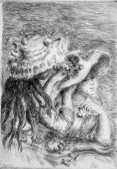[RENOIR] - RIVIERE (Georges) Renoir et ses Amis. Paris, Floury, 1921, in-4°, couverture...