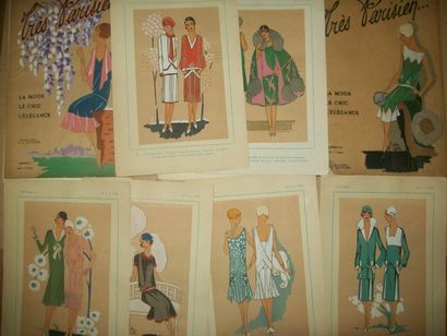  TRÈS PARISIEN, LA MODE, LE CHIC, L'ELÉGANCE, numéros 1, 2 et 3 de 1926 comprenant...