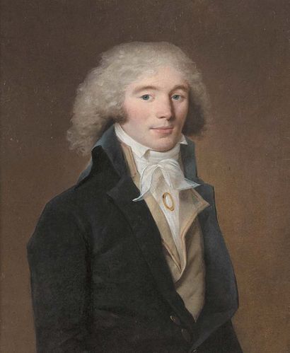 Attr. à Charles Paul LANDON (1760 - 1826) Portrait d'un conventionnel Toile. 58 x...