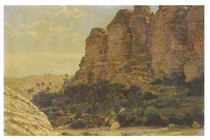 Jean-Richard GOUBIE (1840-1899) Jemina en Algérie
Huile sur isorel, située et datée...