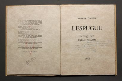 GANZO (Roberto) Lespugue. Paris, chez l'auteur, 1947; in-4, en feuilles, couverture...