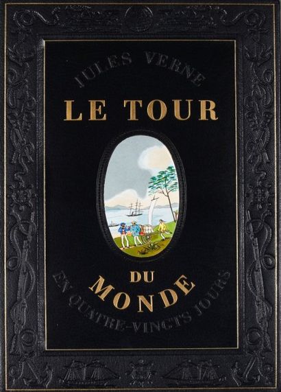 [Lemarié (Henry)]. VERNE (Jules) Le Tour du Monde en quatre-vingts jours. Paris,...