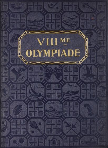 null LES JEUX de la VIIIe OLYMPIADE, Paris 1924, rapport officiel. Fort volume, grand...