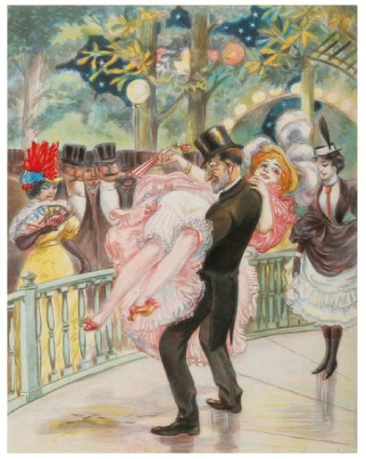 [Willette]. MONTORGEUIL (Georges) Paris dansant. Illustrations de Willette gravées...