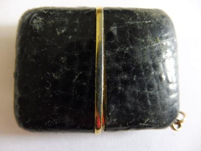 null REVEIL de type ERMETOPMON de marque MOVADO métal doré gaine de cuir noir (point...