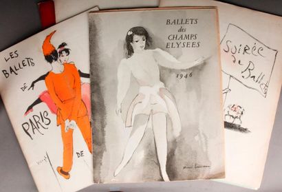 null [Danse]. Ensemble de onze PROGRAMMES sur les Ballets Roland Petit, les Ballets...