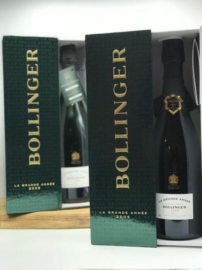 null 2 Bouteilles Champagne Bollinger " Grande année" 2005 