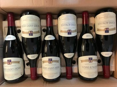 null 3 bouteilles Morey-Saint-Denis Coquard-Loison-Fleurot 2015 

3 bouteilles Vosne-Romanée...
