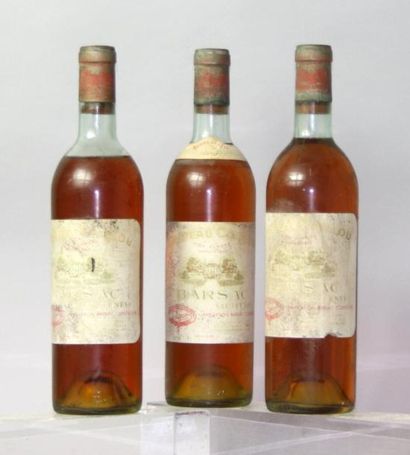 Trois bouteilles Château CAILLOU “Crème de...