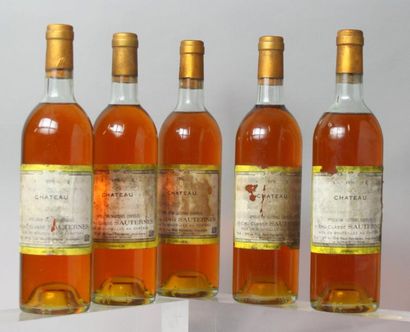 Cinq bouteilles Château CLOS HAUT PEYRAGUEY...