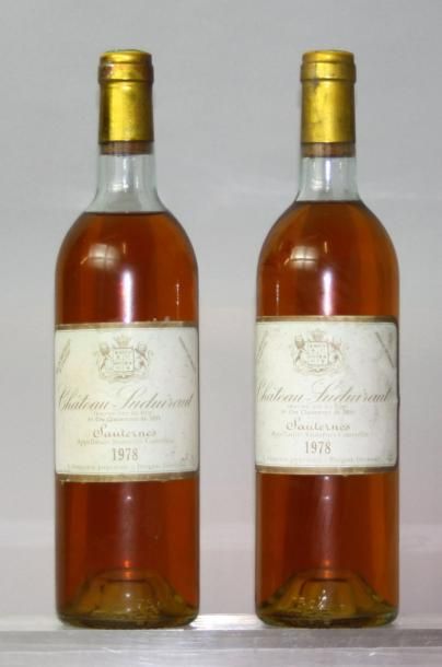 Deux bouteilles Château SUDUIRAUT 1er CC...