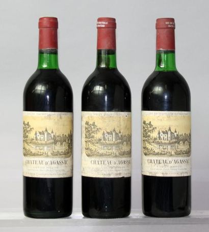 Trois bouteilles Château D'AGASSAC - Médoc...