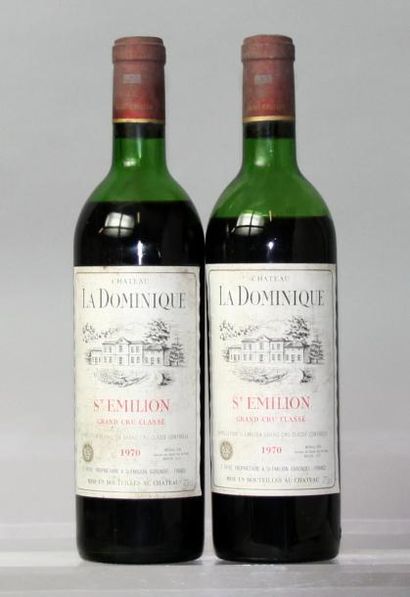 Deux bouteilles Château LA DOMINIQUE GC -...