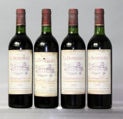 Quatre bouteilles Château LA DOMINIQUE GC...