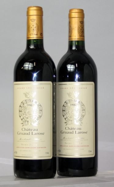 Deux bouteilles Château GRUAUD LAROSE 2ème...