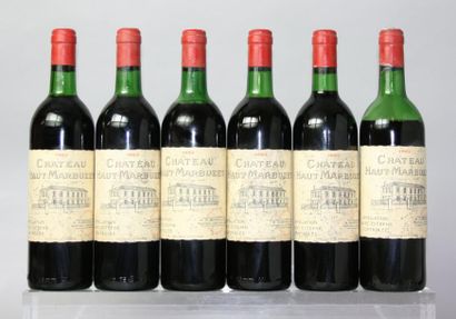 Six bouteilles Château HAUT-MARBUZET CB -...