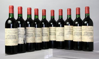 Dix bouteilles Château HAUT-MARBUZET CB -...