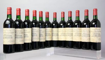 Douze bouteilles Château HAUT-MARBUZET CB...