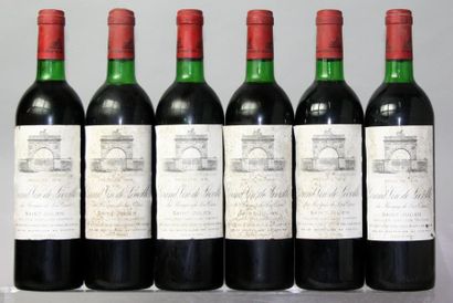 Six bouteilles Château LÉOVILLE LAS CASES...