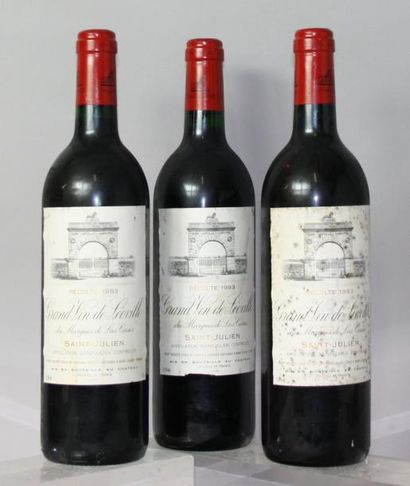 Trois bouteilles Château LÉOVILLE LAS CASES...