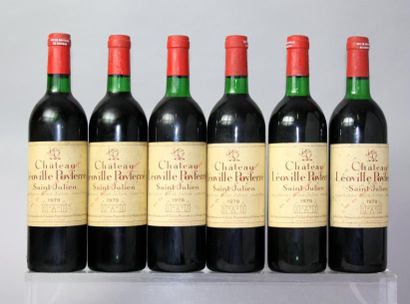 null Six bouteilles Château LEOVILLE POYFERRÉ 2ème GCC - Saint Julien 1979.
(Etiquettes...