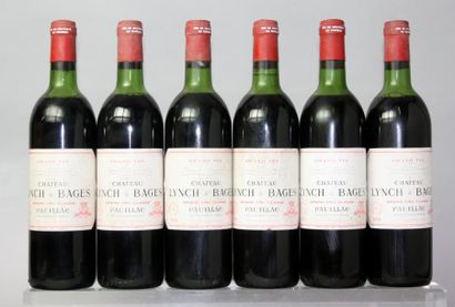 Six bouteilles Château LYNCH BAGES 5ème GCC...