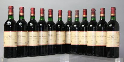 Douze bouteilles Château LYNCH MOUSSAS -
Pauillac...