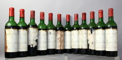 Douze bouteilles Château MOUTON BARON PHILIPPE...