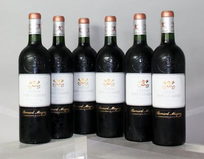 Six bouteilles Château PAPE CLEMENT GC -
Pessac...