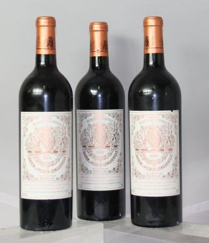 Trois bouteilles Château PICHON LONGUEVILLE...