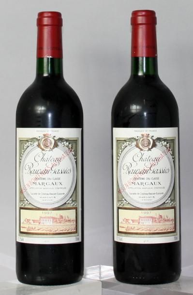 Deux bouteilles Château RAUZAN GASSIES 2ème...