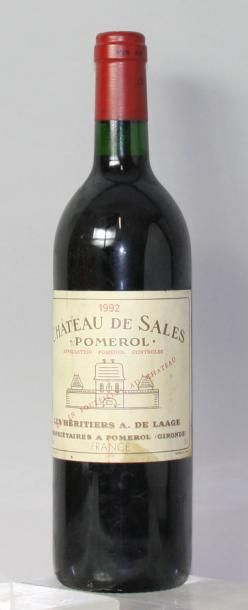 Une bouteille Château de SALES - Pomerol...