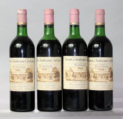 Quatre bouteilles VIEUX CHÂTEAU CERTAN -
Pomerol...