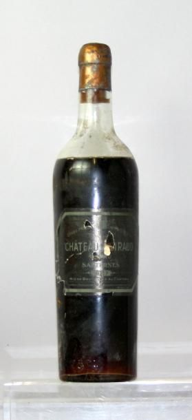 Une bouteille Château GUIRAUD 1er CC -
Sauternes...