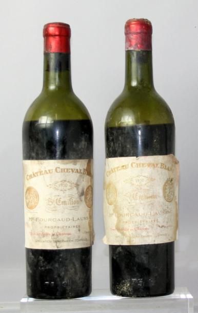 Deux bouteilles Château CHEVAL BLANC 1er...