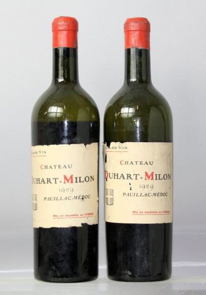 Deux bouteilles Château DUHART MILON 4ème...