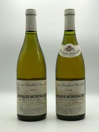 null 2 bouteilles Chevalier-Montrachet GC Domaine Bouchard Père & Fils 1988 