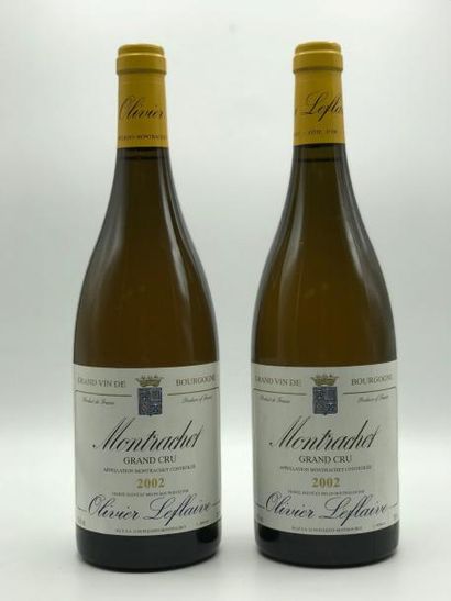 null 2 bouteilles Montrachet GC Olivier Leflaive 2002 