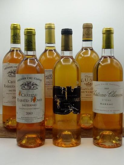 null 2 bouteilles Château Rabaud Promis 1er cru sauternes 2003 (etiq tres leg griffées)

1...