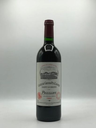 null 1 bouteille Château Grand-Puy-Lacoste 5e Cru Classé Pauillac 1990 