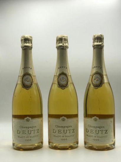 null 3 bouteilles CHAMPAGNE Deutz Blanc de Blancs 1996 