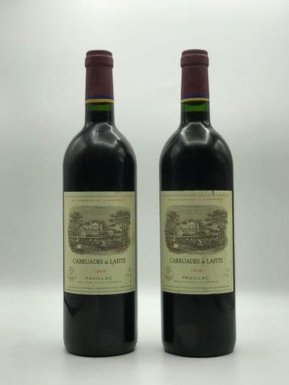 null 2 bouteilles Carruades de Lafite Rothschild 1998 