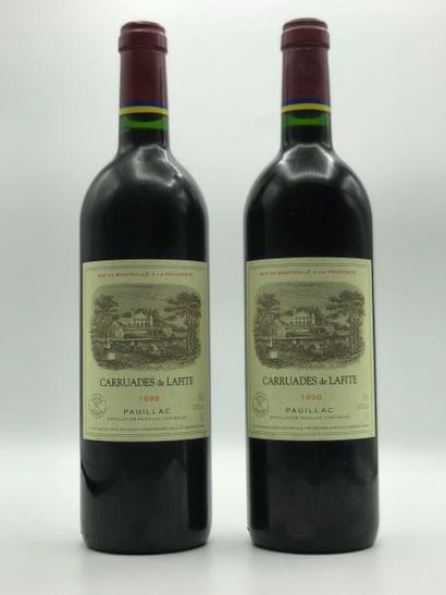 null 2 bouteilles Carruades de Lafite Rothschild 1998 