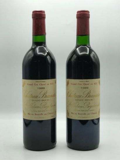 null 2 bouteilles Château Branaire-Ducru 4e Cru Classé Saint-julien 1989 (niveau:...